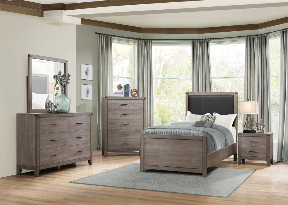 Woodrow Twin Bed in Gray - 2042T-1 - FAMSA Furniture (TX)