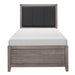 Woodrow Twin Bed in Gray - 2042T-1 - FAMSA Furniture (TX)