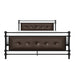 Jayla Full Platform Bed in Brown/Black/Metal - 2050F-1 - FAMSA Furniture (TX)
