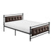 Jayla Full Platform Bed in Brown/Black/Metal - 2050F-1 - FAMSA Furniture (TX)