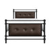 Jayla Twin Platform Bed in Brown/Black/Metal - 2050T-1 - FAMSA Furniture (TX)