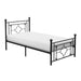 Morris Twin Platform Bed in Black/Metal - 2051TBK-1 - FAMSA Furniture (TX)