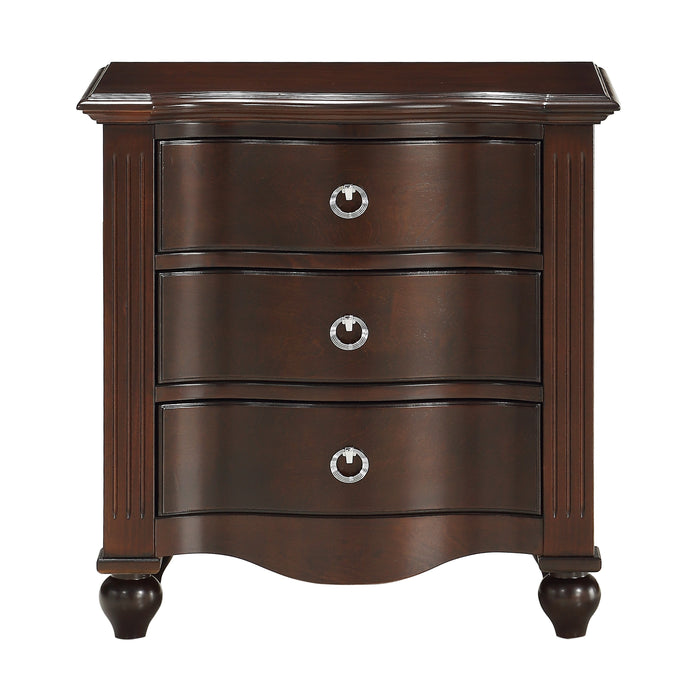Meghan 4pc Set (TB+NS+DR+MR) in Cherry/Espresso - 2058CT-1*4 - FAMSA Furniture (TX)