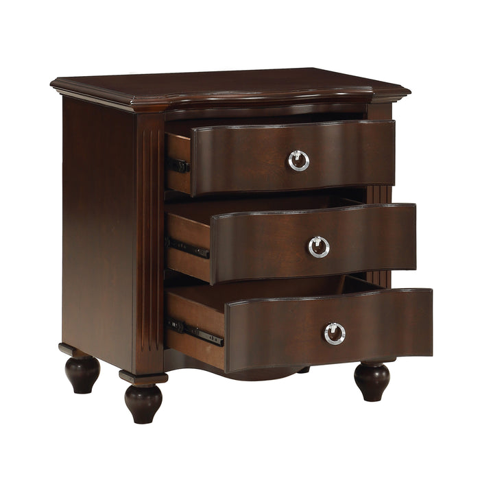 Meghan 4pc Set (TB+NS+DR+MR) in Cherry/Espresso - 2058CT-1*4 - FAMSA Furniture (TX)