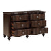 Meghan Dresser in Cherry/Espresso - 2058C-5 - FAMSA Furniture (TX)