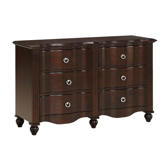 Meghan Dresser in Cherry/Espresso - 2058C-5 - FAMSA Furniture (TX)