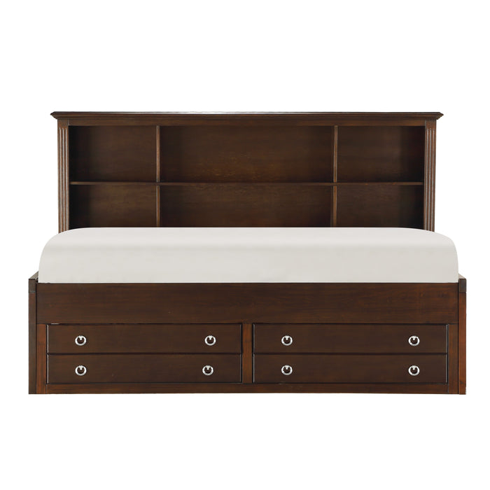 Meghan Twin Lounge Storage Bed in Cherry/Espresso - 2058CPRT-1 - FAMSA Furniture (TX)