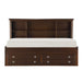Meghan Twin Lounge Storage Bed in Cherry/Espresso - 2058CPRT-1 - FAMSA Furniture (TX)