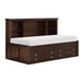 Meghan Twin Lounge Storage Bed in Cherry/Espresso - 2058CPRT-1 - FAMSA Furniture (TX)