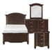 Meghan 4pc Set (TB+NS+DR+MR) in Cherry/Espresso - 2058CT-1*4 - FAMSA Furniture (TX)