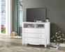 Meghan Media Chest in White - 2058WH-11 - FAMSA Furniture (TX)