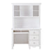 Meghan (2) Writing Desk with Hutch in White - 2058WH-14* - FAMSA Furniture (TX)