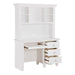Meghan (2) Writing Desk with Hutch in White - 2058WH-14* - FAMSA Furniture (TX)
