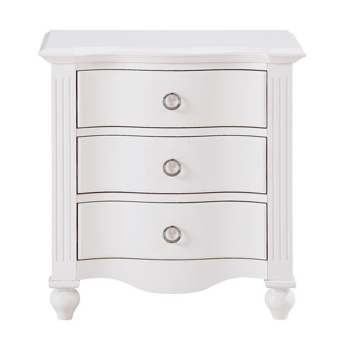 Meghan Nightstand in White - 2058WH-4 - FAMSA Furniture (TX)