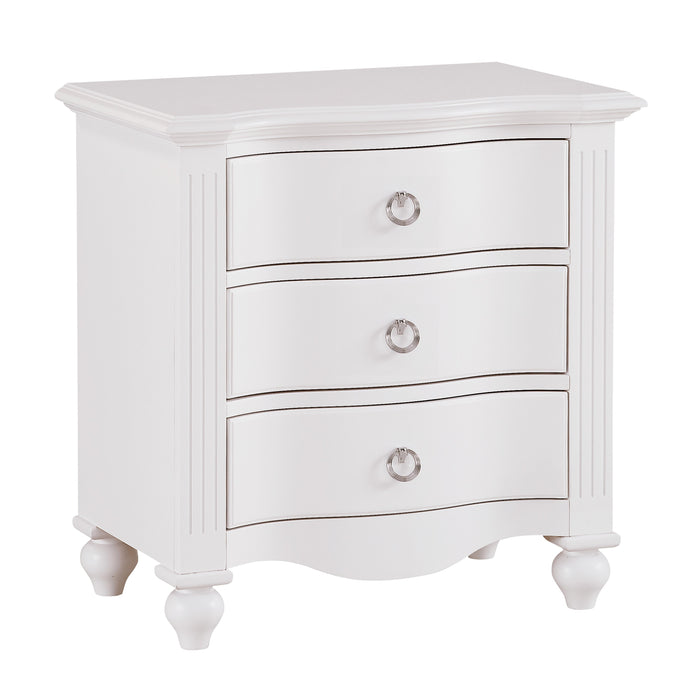 Meghan Nightstand in White - 2058WH-4 - FAMSA Furniture (TX)