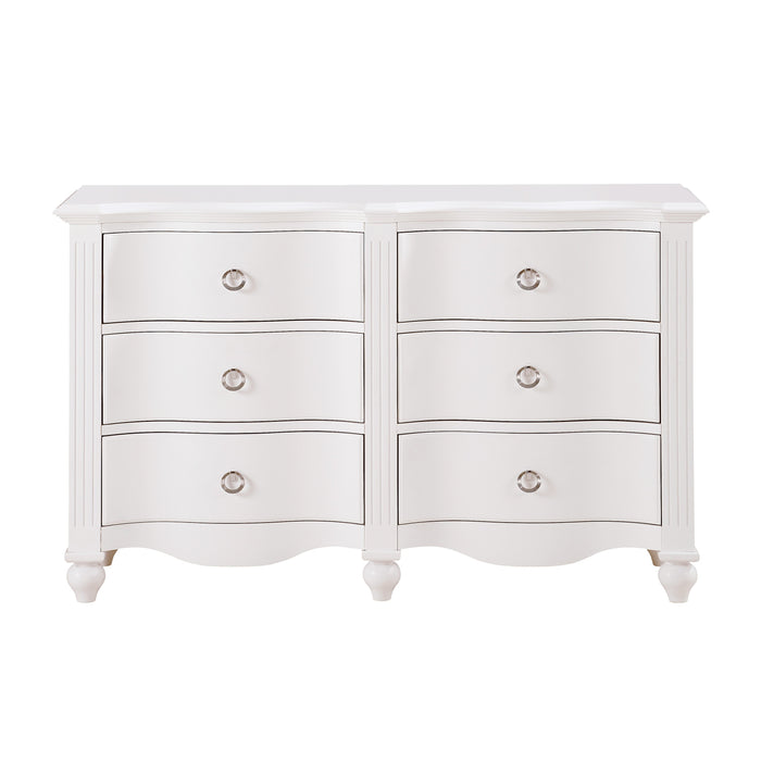 Meghan Dresser in White - 2058WH-5 - FAMSA Furniture (TX)