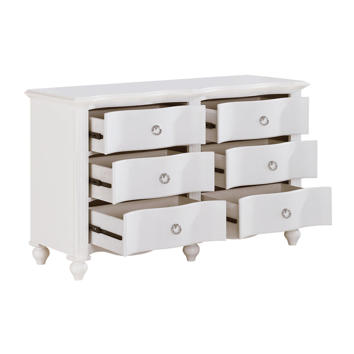 Meghan Dresser in White - 2058WH-5 - FAMSA Furniture (TX)