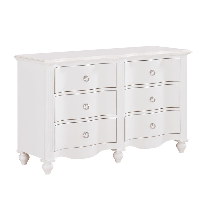Meghan Dresser in White - 2058WH-5 - FAMSA Furniture (TX)
