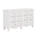 Meghan Dresser in White - 2058WH-5 - FAMSA Furniture (TX)