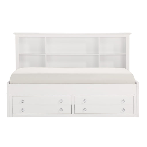 Meghan Full Lounge Storage Bed in White - 2058WHPRF-1 - FAMSA Furniture (TX)