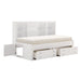 Meghan Full Lounge Storage Bed in White - 2058WHPRF-1 - FAMSA Furniture (TX)