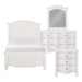 Meghan 4pc Set (TB+NS+DR+MR) in White - 2058WHT-1*4 - FAMSA Furniture (TX)