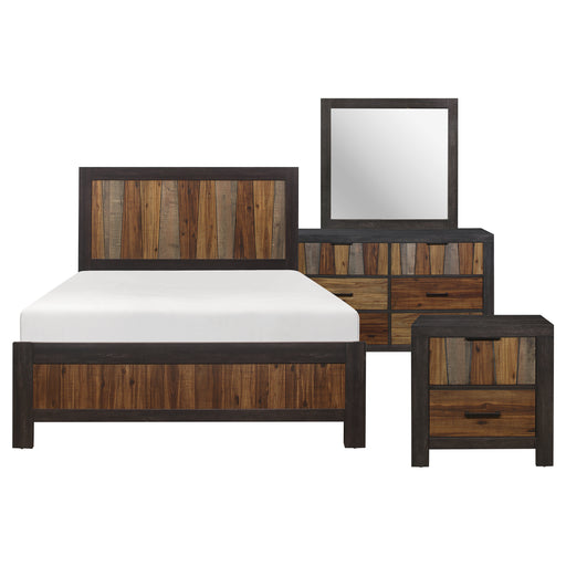 Cooper 4pc Set (QB+NS+DR+MR) in Brown/Gray/Multi - 2059-1*4 - FAMSA Furniture (TX)