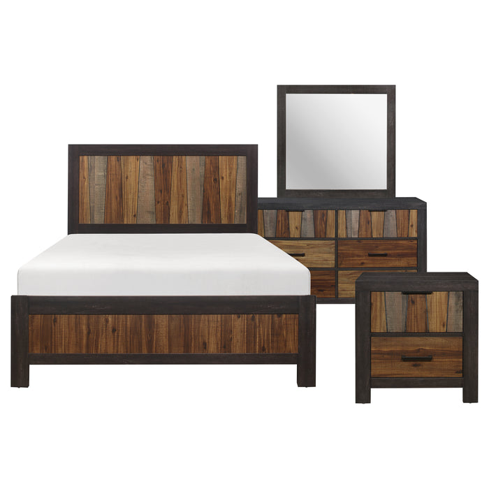 Cooper 4pc Set (QB+NS+DR+MR) in Brown/Gray/Multi - 2059-1*4 - FAMSA Furniture (TX)
