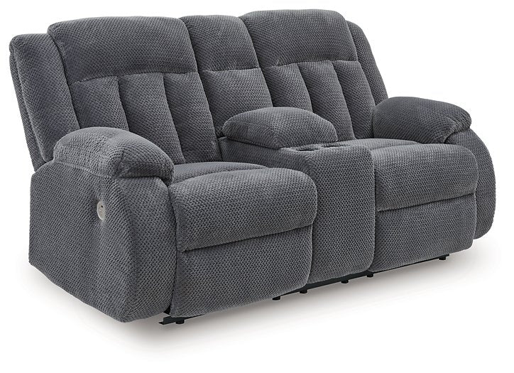 Observation Power Reclining Loveseat with Console - FAMSA Furniture (TX)
