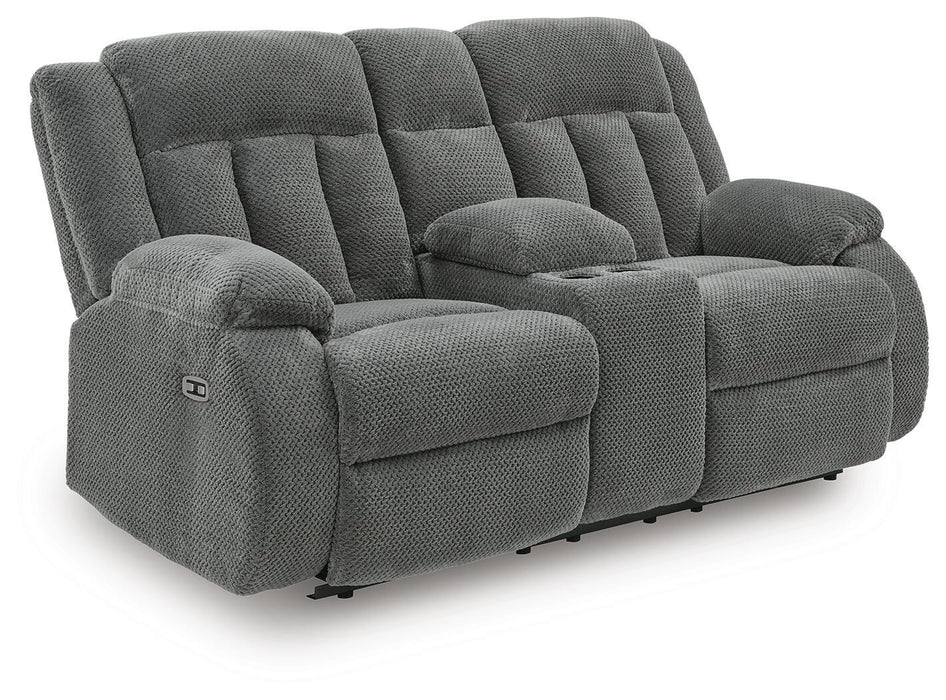 Observation Power Reclining Loveseat with Console - FAMSA Furniture (TX)