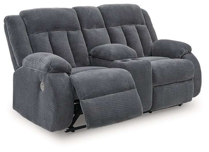 Observation Power Reclining Loveseat with Console - FAMSA Furniture (TX)