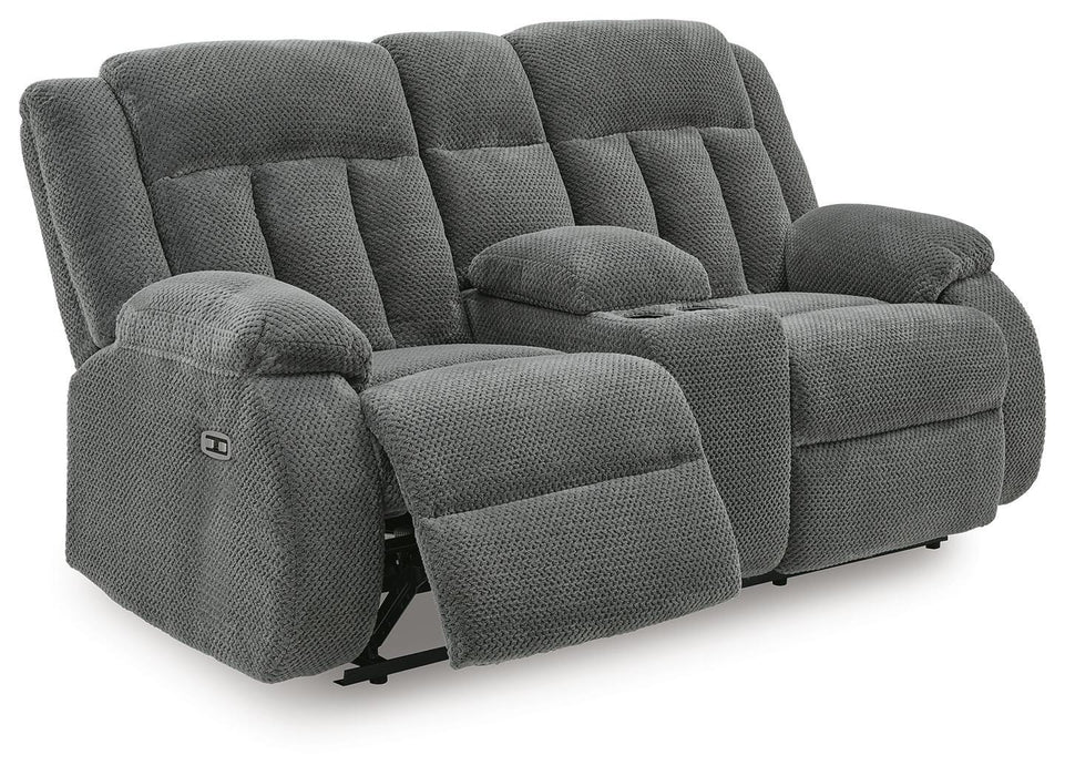 Observation Power Reclining Loveseat with Console - FAMSA Furniture (TX)