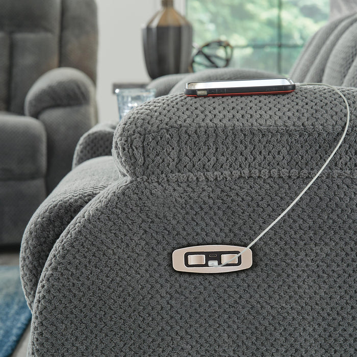 Observation Power Reclining Loveseat with Console - FAMSA Furniture (TX)