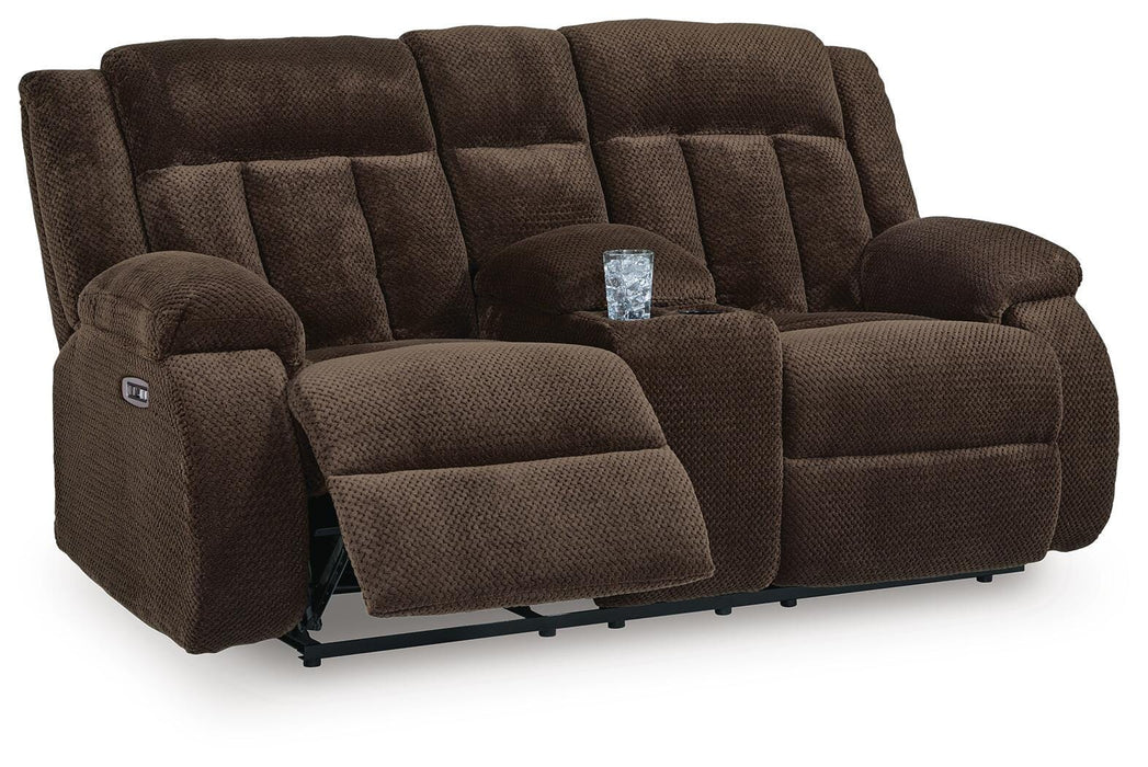 Observation Power Reclining Loveseat with Console - FAMSA Furniture (TX)