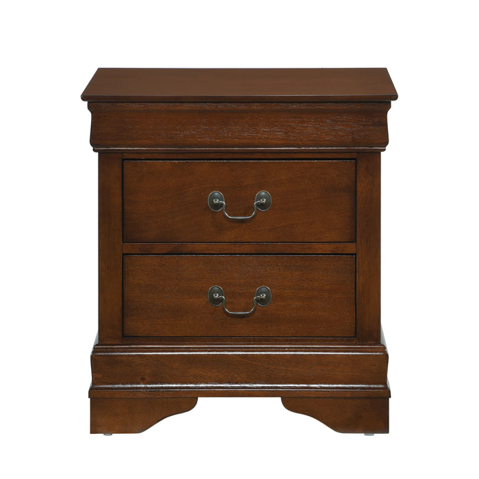 Mayville 4pc set (QB+NS+DR+MR) in Cherry - 2147-1*4 - FAMSA Furniture (TX)