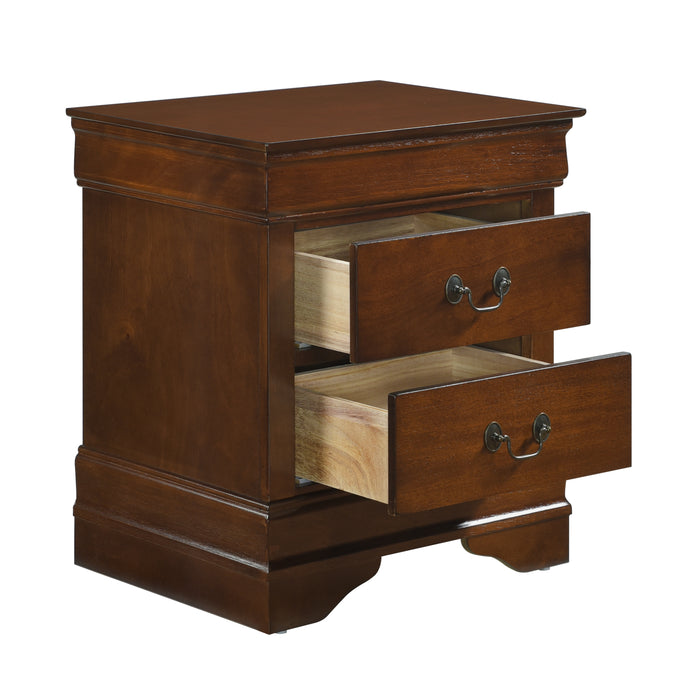 Mayville 4pc set (QB+NS+DR+MR) in Cherry - 2147-1*4 - FAMSA Furniture (TX)