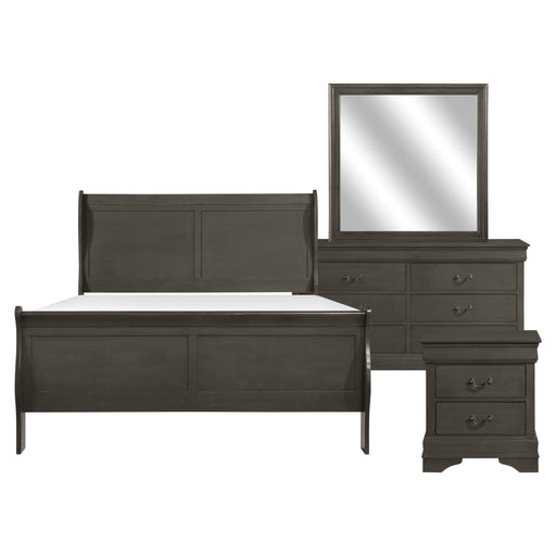 Mayville 4pc set (QB+NS+DR+MR) in Gray - 2147SG-1*4 - FAMSA Furniture (TX)