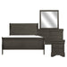 Mayville 4pc set (QB+NS+DR+MR) in Gray - 2147SG-1*4 - FAMSA Furniture (TX)