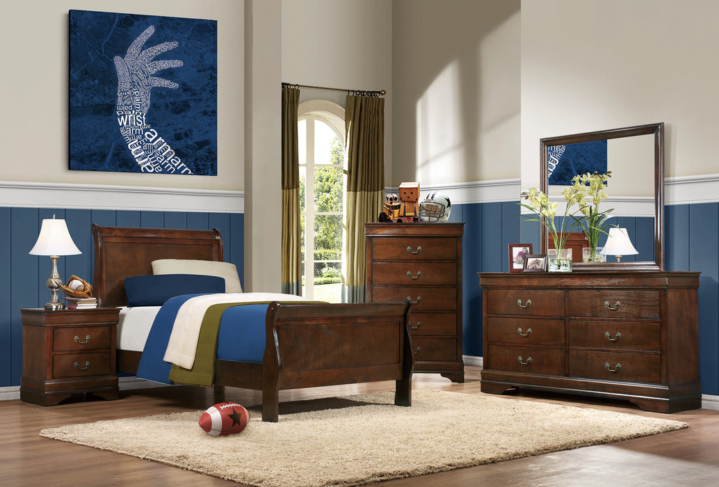 Mayville Twin Bed in Cherry - 2147T-1 - FAMSA Furniture (TX)