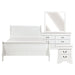Mayville 4pc set (QB+NS+DR+MR) in White - 2147W-1*4 - FAMSA Furniture (TX)