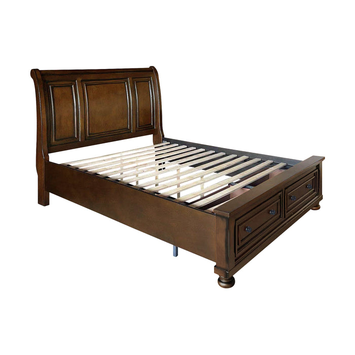 Cumberland 4pc set (QB+NS+DR+MR) in Brown - 2159-1*4 - FAMSA Furniture (TX)
