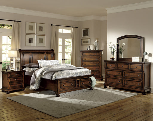 Cumberland Full Sleigh Platform Bed with Footboard Storage in Brown - 2159F-1 - FAMSA Furniture (TX)