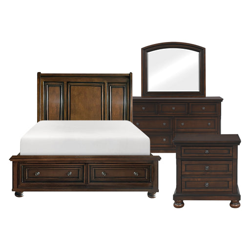 Cumberland 4pc set (QB+NS+DR+MR) in Brown - 2159-1*4 - FAMSA Furniture (TX)