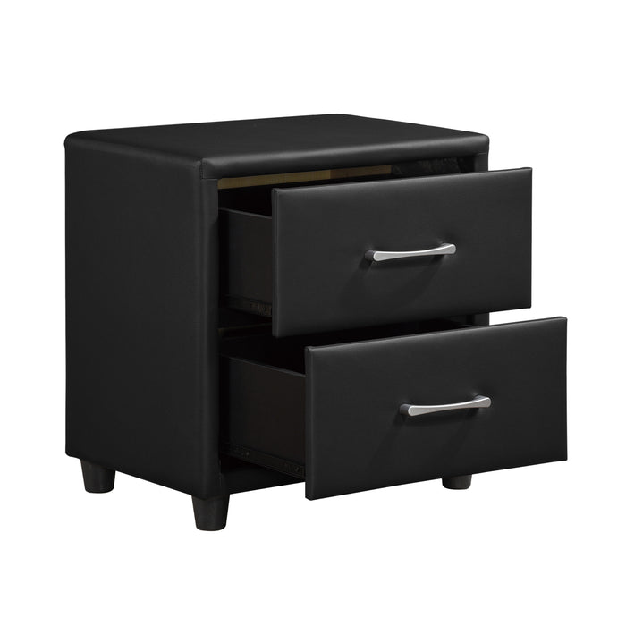 Lorenzi 4pc Set (TB+NS+DR+MR) in Black - 2220T-1*4 - FAMSA Furniture (TX)
