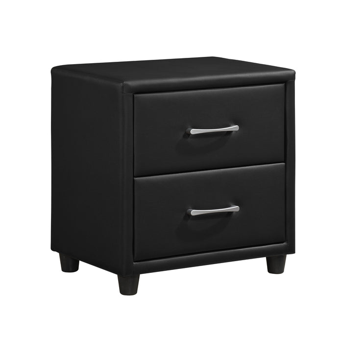 Lorenzi 4pc Set (TB+NS+DR+MR) in Black - 2220T-1*4 - FAMSA Furniture (TX)
