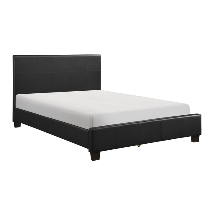 Lorenzi Full Platform Bed in Black - 2220F-1 - FAMSA Furniture (TX)