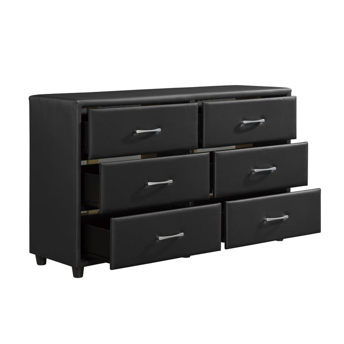 Lorenzi Dresser in Black - 2220-5 - FAMSA Furniture (TX)