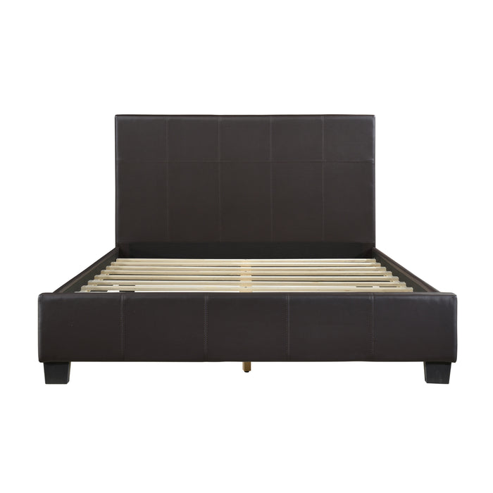 Lorenzi Full Platform Bed in Brown - 2220FDBR-1 - FAMSA Furniture (TX)