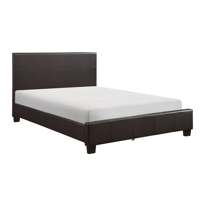 Lorenzi Full Platform Bed in Brown - 2220FDBR-1 - FAMSA Furniture (TX)