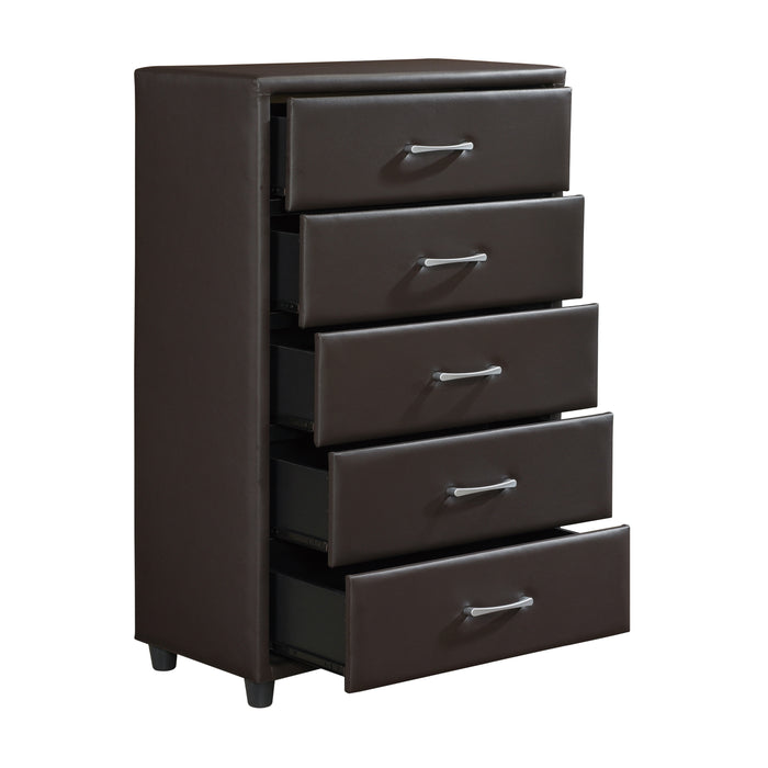 Lorenzi Chest in Brown - 2220DBR-9 - FAMSA Furniture (TX)